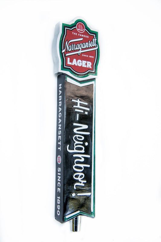 Tall "Hi Neighbor" Lager Tap Handle